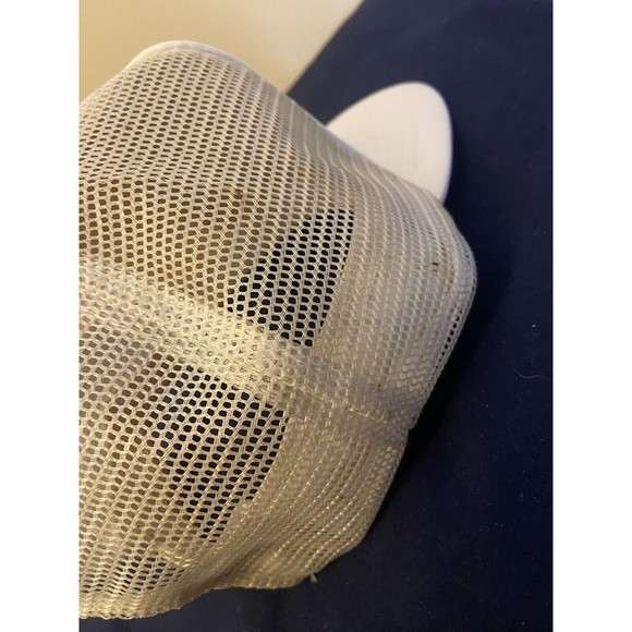 Vintage Campbell Soup Pennsylvania Mesh White Trucker Hat Big Patch Back Broken - Picture 3 of 5